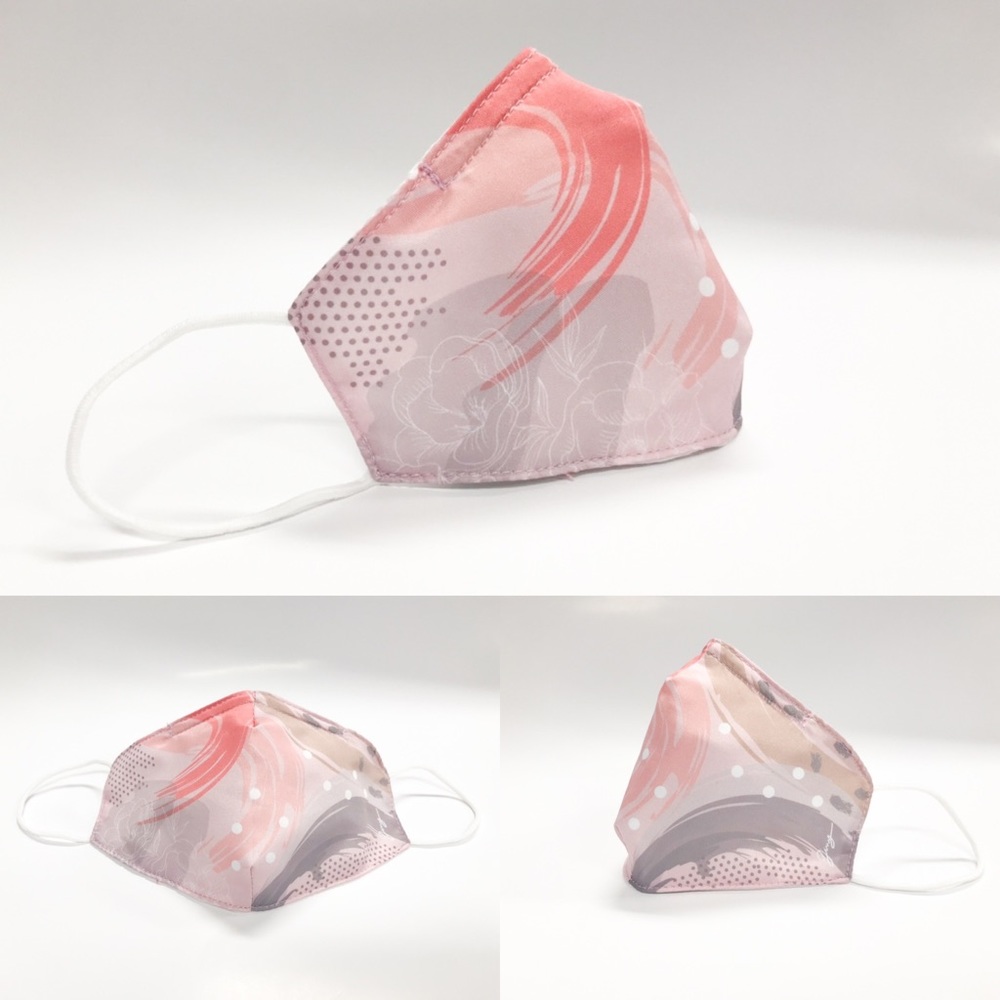 Cotton Face Mask: water repellent💦/ filter pocket